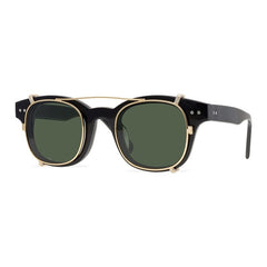 Vayle Acetate Glasses Frame With sunglasses Clips Cat Eye Frames Southood Black Green 