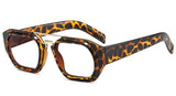 Viv Brand Designer Square Glasses Frame Rectangle Frames Southood C4 leopard clear 