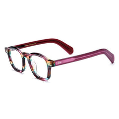Vozinha Vintage Acetate Eyeglasses Frame Rectangle Frames Southood Purple 