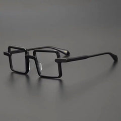 Wacleah Large Square Acetate Eyeglass Frame Rectangle Frames Southood Black 