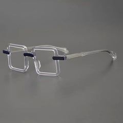 Wacleah Large Square Acetate Eyeglass Frame Rectangle Frames Southood Clear 