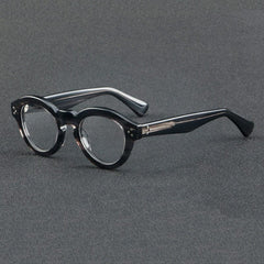 Wei Vintage Acetate Glasses Frame Round Frames Southood Grey 