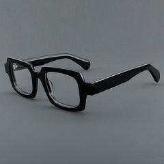 Wells Square Acetate Glasses Frame Rectangle Frames Southood Black 