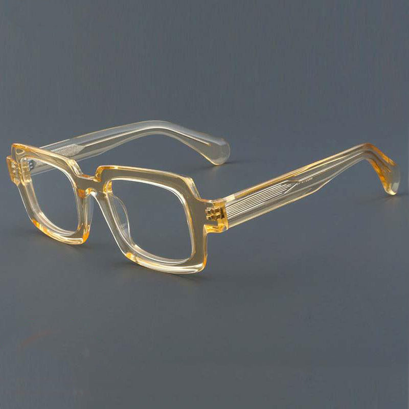 Wells Square Acetate Glasses Frame Rectangle Frames Southood Orange 