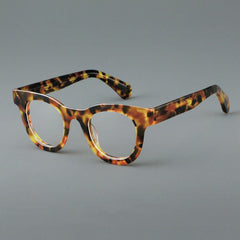 Wen Acetate Oval Retro Glasses Frame Oval Frames Southood Leopard 
