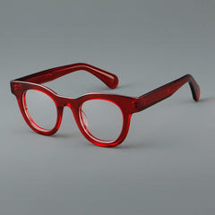 Wen Acetate Oval Retro Glasses Frame Oval Frames Southood Red 