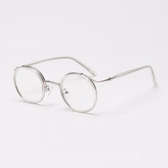 Will TR90 Punk Retro Round Glasses Frame Round Frames Southood C4Clear 