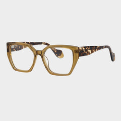 Witt Vintage Acetate Glasses Frame Rectangle Frames Southood Clear Tea 