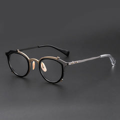 Wren Titanium Retro Hand Made Glasses Frame Cat Eye Frames Southood Gun-gold 