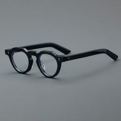 Xanto Vintage Acetate Glasses Frame Round Frames Southood Black 