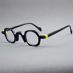 Xuan Vintage Acetate Glasses Frame Geometric Frames Southood Black 