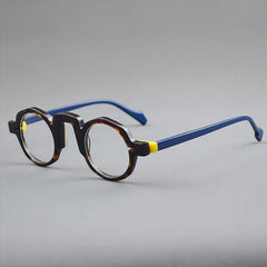 Ya Vintage Acetate Glasses Frame Geometric Frames Southood Leopard 