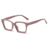Yolanda Vintage Square Glasses Frame Rectangle Frames Southood C6 khaki clear 