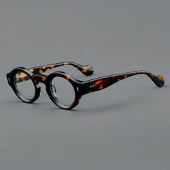 Yuki Vintage Acetate Glasses Frame Round Frames Southood Leopard 