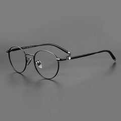 Zayne Vintage Titanium Glasses Frame Rectangle Frames Southood Black 