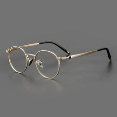 Zayne Vintage Titanium Glasses Frame Rectangle Frames Southood Gold 