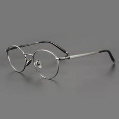 Zayne Vintage Titanium Glasses Frame Rectangle Frames Southood Gun 