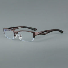 Ziv Square Half Glasses Frame Rectangle Frames Southood Brown 